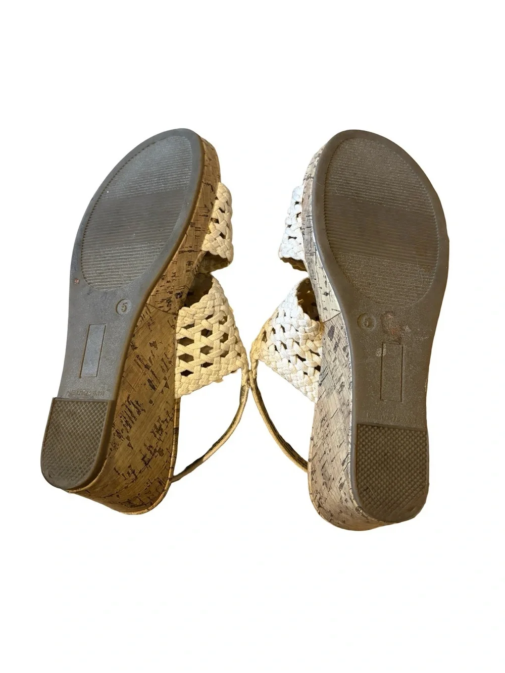 SO Strappy woven wedge sandals